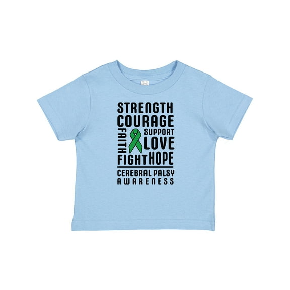Inktastic Cerebral Palsy Awareness Strength Support and Courage Boys or Girls Baby T-Shirt