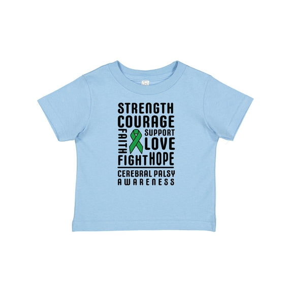 Inktastic Cerebral Palsy Awareness Strength Support and Courage Boys or Girls Baby T-Shirt