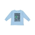thumbnail image 1 of Inktastic Cerebral Palsy Awareness Strength Support and Courage Boys or Girls Long Sleeve Toddler T-Shirt, 1 of 5