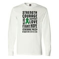 thumbnail image 1 of Inktastic Cerebral Palsy Awareness Strength Support and Courage Long Sleeve T-Shirt, 1 of 5