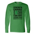 thumbnail image 1 of Inktastic Cerebral Palsy Awareness Strength Support and Courage Long Sleeve T-Shirt, 1 of 5