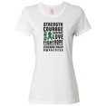 thumbnail image 1 of Inktastic Cerebral Palsy Awareness Strength Support and Courage Women's T-Shirt, 1 of 5