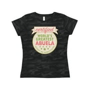 Inktastic Certified World's Greatest Abuela Accept No Substitutes Women's T-Shirt