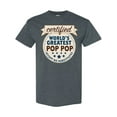 thumbnail image 1 of Inktastic Certified World's Greatest Pop Pop Accept No Substitutes T-Shirt, 1 of 5