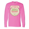 thumbnail image 1 of Inktastic Certified Worlds Greatest Grammy Accept No Substitutes Long Sleeve T-Shirt, 1 of 5