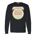 thumbnail image 1 of Inktastic Certified Worlds Greatest Grammy Accept No Substitutes Long Sleeve T-Shirt, 1 of 5