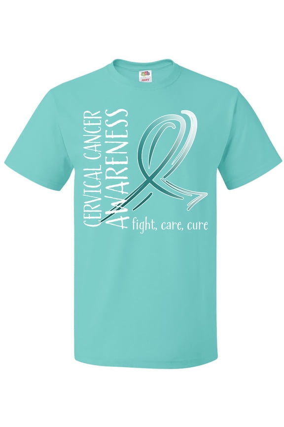 Cervical Cancer Awareness Fight, Care, Cure T-Shirt