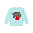 thumbnail image 1 of Inktastic Chalkboard and Apple School Toddler Sweatshirt, 1 of 4