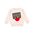 thumbnail image 1 of Inktastic Chalkboard and Apple School Toddler Sweatshirt, 1 of 4