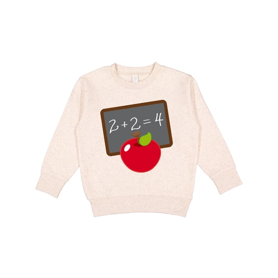 Inktastic Chalkboard and Apple School Toddler Sweatshirt