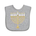 thumbnail image 1 of Inktastic Chanukah Hanukah Menorah Boys or Girls Baby Bib, 1 of 4