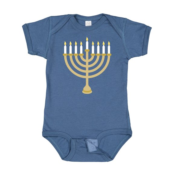 Inktastic Chanukah Hanukah Menorah Boys or Girls Baby Bodysuit