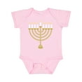 thumbnail image 1 of Inktastic Chanukah Hanukah Menorah Boys or Girls Baby Bodysuit, 1 of 5