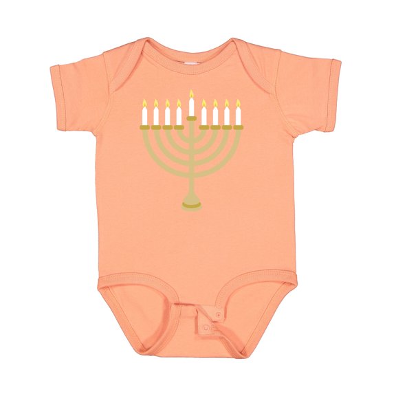 Inktastic Chanukah Hanukah Menorah Boys or Girls Baby Bodysuit