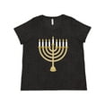 thumbnail image 1 of Inktastic Chanukah Hanukah Menorah Women's Plus Size T-Shirt, 1 of 5