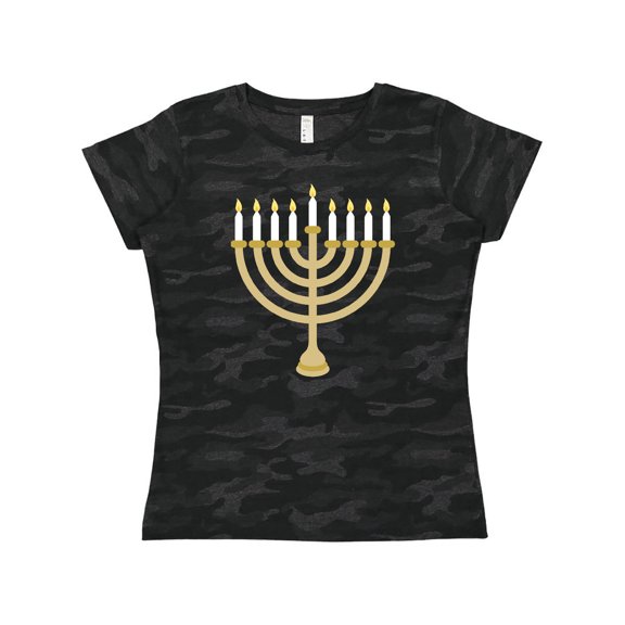 Inktastic Chanukah Hanukah Menorah Women's T-Shirt