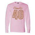 thumbnail image 1 of Inktastic Chapter 40 Fortieth Birthday Leopard Print Long Sleeve T-Shirt, 1 of 5