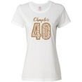 thumbnail image 1 of Inktastic Chapter 40 Fortieth Birthday Leopard Print Women's T-Shirt, 1 of 5