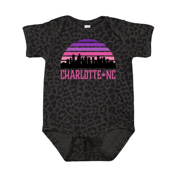 Inktastic Charlotte North Carolina Gifts Skyline Girls Baby Bodysuit
