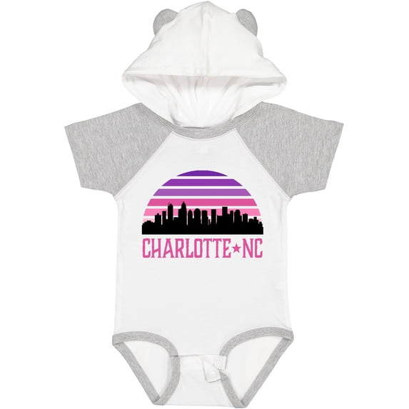 Inktastic Charlotte North Carolina Gifts Skyline Girls Baby Bodysuit