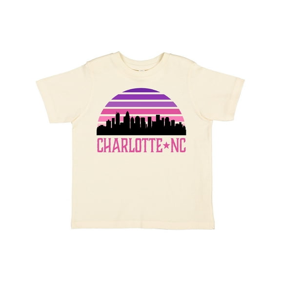 Inktastic Charlotte North Carolina Gifts Skyline Girls Toddler T-Shirt