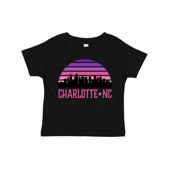Inktastic Charlotte North Carolina Gifts Skyline Girls Toddler T-Shirt