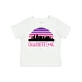 thumbnail image 1 of Inktastic Charlotte North Carolina Gifts Skyline Girls Toddler T-Shirt, 1 of 5