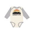 thumbnail image 1 of Inktastic Charlotte North Carolina Skyline Boys or Girls Long Sleeve Baby Bodysuit, 1 of 5