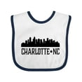 thumbnail image 1 of Inktastic Charlotte North Carolina Skyline Nc City Boys or Girls Baby Bib, 1 of 4