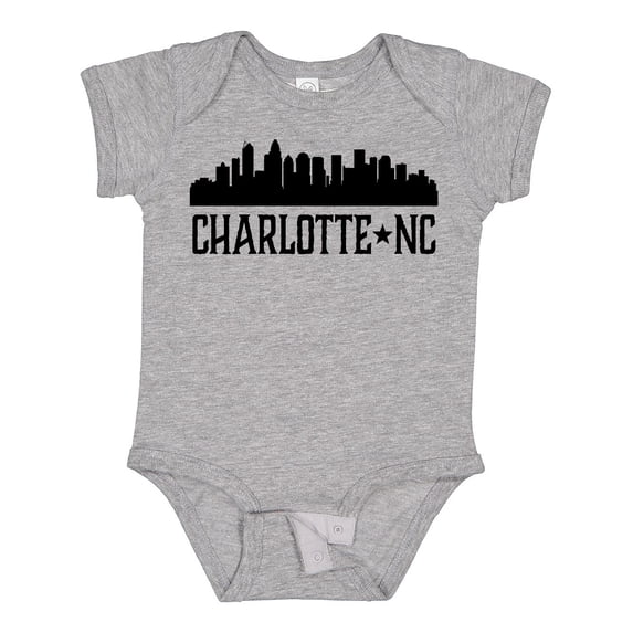 Inktastic Charlotte North Carolina Skyline Nc City Boys or Girls Baby Bodysuit