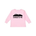 thumbnail image 1 of Inktastic Charlotte North Carolina Skyline NC City Boys or Girls Long Sleeve Toddler T-Shirt, 1 of 5