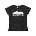 thumbnail image 1 of Inktastic Charlotte North Carolina Skyline NC City Women's T-Shirt, 1 of 5