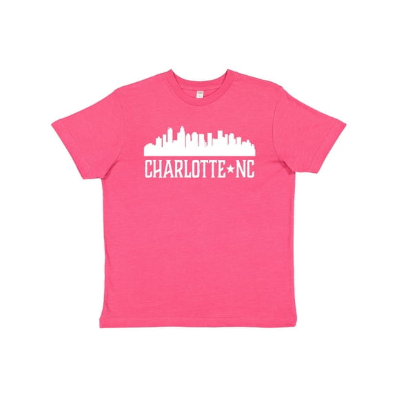 Inktastic Charlotte North Carolina Skyline NC City Youth T-Shirt