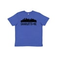 thumbnail image 1 of Inktastic Charlotte North Carolina Skyline NC City Youth T-Shirt, 1 of 5