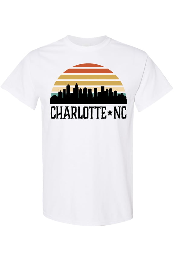 Charlotte North Carolina Skyline T-Shirt