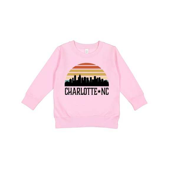 Inktastic Charlotte North Carolina Skyline Toddler Sweatshirt