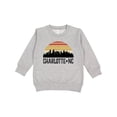 thumbnail image 1 of Inktastic Charlotte North Carolina Skyline Toddler Sweatshirt, 1 of 4
