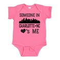 thumbnail image 1 of Inktastic Charlotte North Carolina Someone Loves Me Boys or Girls Baby Bodysuit, 1 of 5