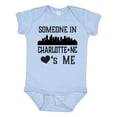thumbnail image 1 of Inktastic Charlotte North Carolina Someone Loves Me Boys or Girls Baby Bodysuit, 1 of 5