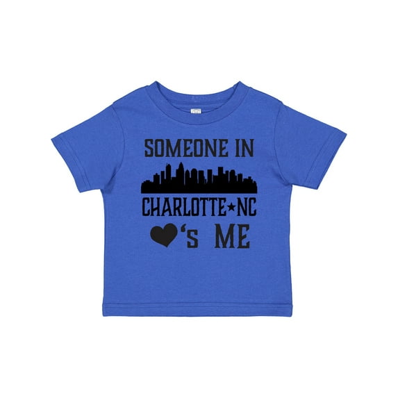 Inktastic Charlotte North Carolina Someone Loves Me Boys or Girls Toddler T-Shirt