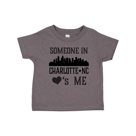 Inktastic Charlotte North Carolina Someone Loves Me Boys or Girls Toddler T-Shirt