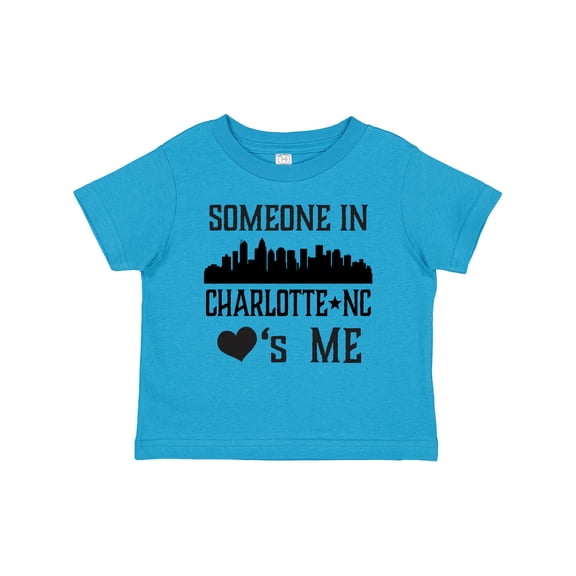 Inktastic Charlotte North Carolina Someone Loves Me Boys or Girls Toddler T-Shirt