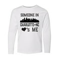 thumbnail image 1 of Inktastic Charlotte North Carolina Someone Loves Me Long Sleeve Youth T-Shirt, 1 of 5