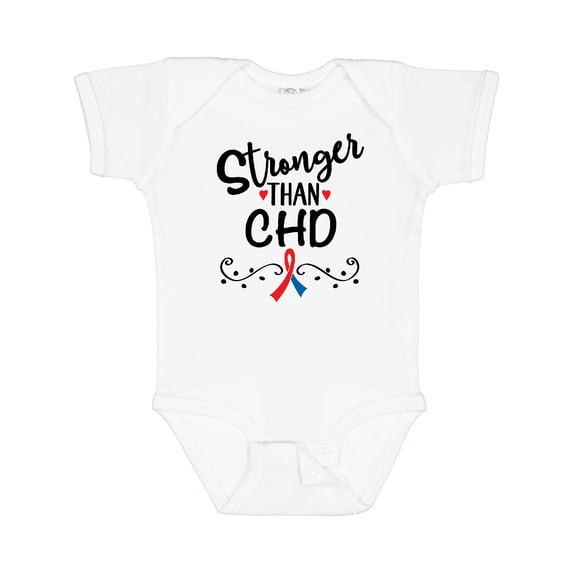 Inktastic Chd Awareness Month Ribbon Boys or Girls Baby Bodysuit