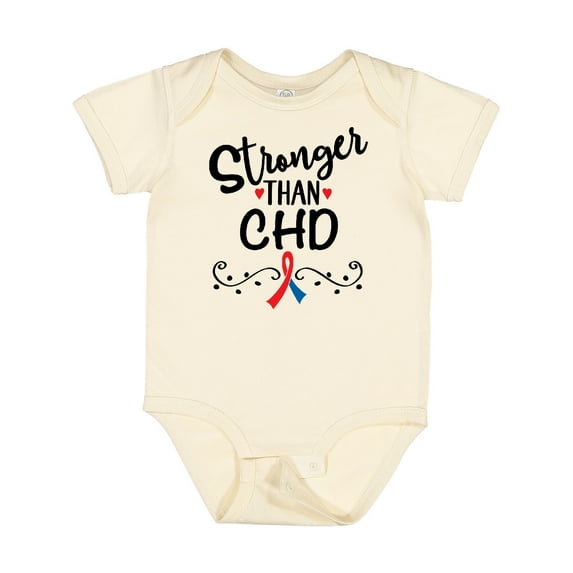 Inktastic Chd Awareness Month Ribbon Boys or Girls Baby Bodysuit