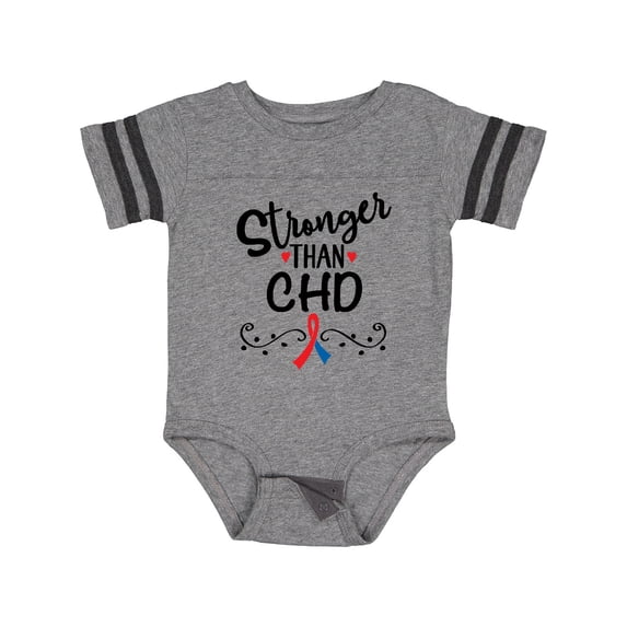 Inktastic Chd Awareness Month Ribbon Boys or Girls Baby Bodysuit