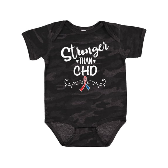 Inktastic Chd Awareness Ribbon Support Boys or Girls Baby Bodysuit