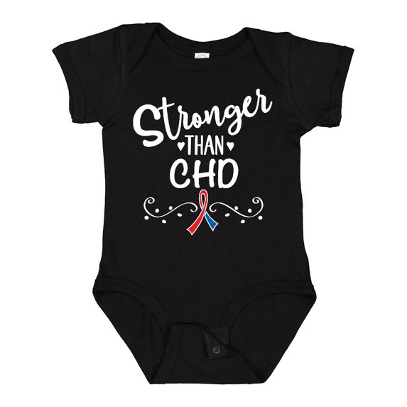 Inktastic Chd Awareness Ribbon Support Boys or Girls Baby Bodysuit