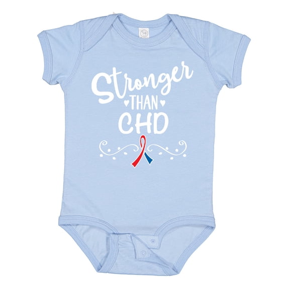 Inktastic Chd Awareness Ribbon Support Boys or Girls Baby Bodysuit