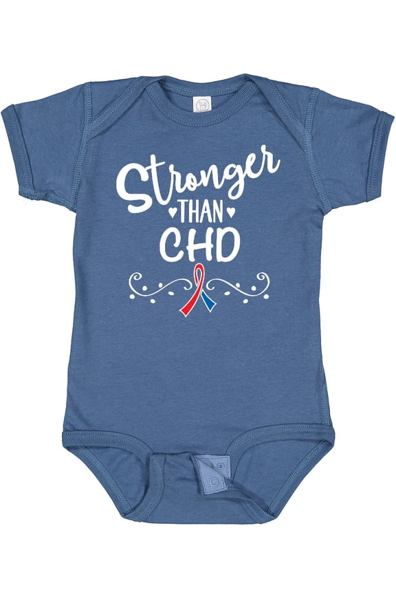 Chd Awareness Ribbon Support Boys or Girls Baby Bodysuit
